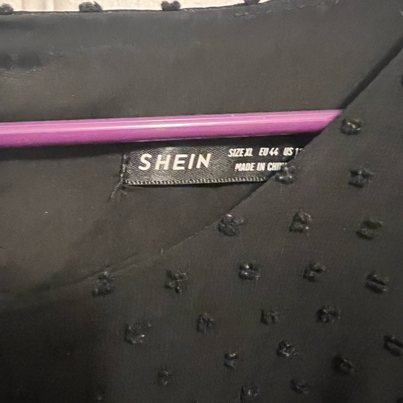 SHEIN Black Asymmetrical Dress - Picture 2 of 2